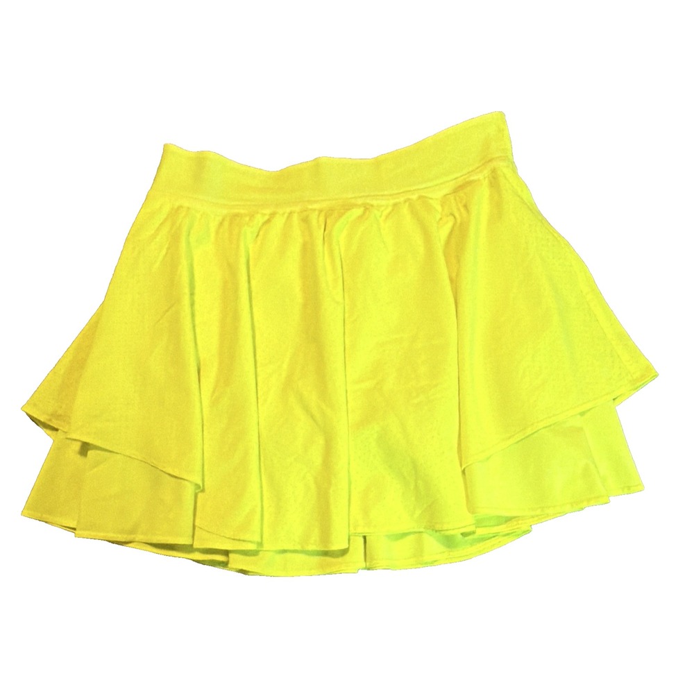 lululemon Women's Yellow Tennis Skort size 6 Regular Short Stretch 14"